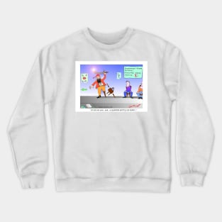 Funny Pirate Alcohol Initiative Cartoon Crewneck Sweatshirt